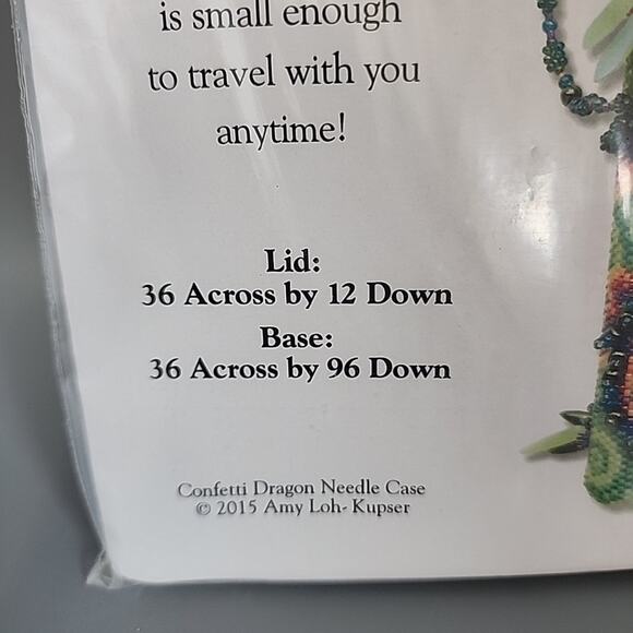 Needle Case Beading Kit Confetti Dragon Amy Loh-Kupser i-bead.com 2015 - Picture 4 of 5